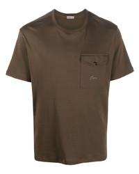 Herno Logo Embossed Cotton T Shirt