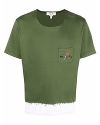 Nick Fouquet Logo Embroidered Cotton T Shirt