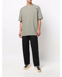 Jil Sander Logo Patch Cotton T Shirt