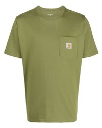 Carhartt WIP Logo Patch Cotton T Shirt