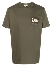 Woolrich Logo Patch Short Sleeved T Shirt