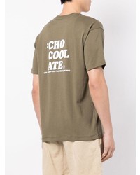 Chocoolate Logo Print Short Sleeved T Shirt