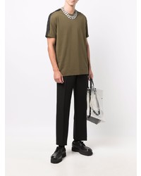 Givenchy Logo Tape Detail Short Sleeve T Shirt