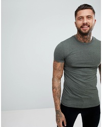 ASOS DESIGN Muscle Fit T Shirt With Crew Neck In Green