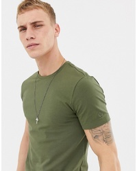 United Colors of Benetton Muscle T Shirt With Stretch In Khaki