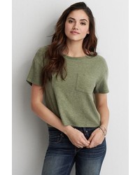 American Eagle Outfitters O Soft Sexy Plush Pocket T Shirt