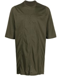 Rick Owens Panelled Short Sleeve T Shirt