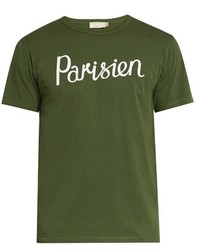 MAISON KITSUNÉ Parisien Crew Neck T Shirt