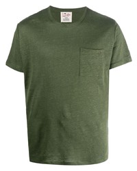 MC2 Saint Barth Patch Pocket Linen T Shirt
