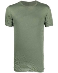 Rick Owens Ruched Short Sleeved T Shirt