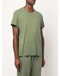 Les Tien Seam Detailed Cotton T Shirt