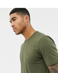 Calvin Klein T Shirt With Small Logo Olive Night At Asos