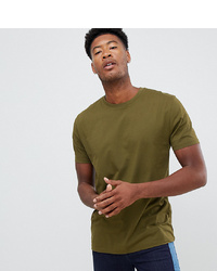 ASOS DESIGN Tall Relaxed Fit T Shirt With Crew Neck In Green