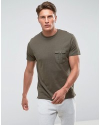 Threadbare Woven Pocket T Shirt