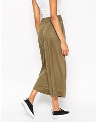 Asos Collection Drape Culottes With Utility Detail