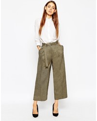 Asos Collection Premium Culottes With D Ring Detail