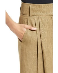 Tibi Hessian Linen Crop Pants