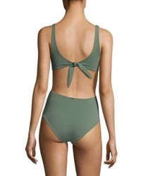 Mara Hoffman One Piece Knotted Swimsuit