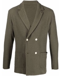Manuel Ritz Textured Double Breasted Blazer