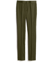 Todd Snyder Olive Cotton Metal Suit Pant