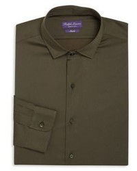Ralph Lauren Purple Label Regular Fit Amalfi Solid Dress Shirt