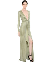 Givenchy Fluid Viscose Jersey Dress With Knot
