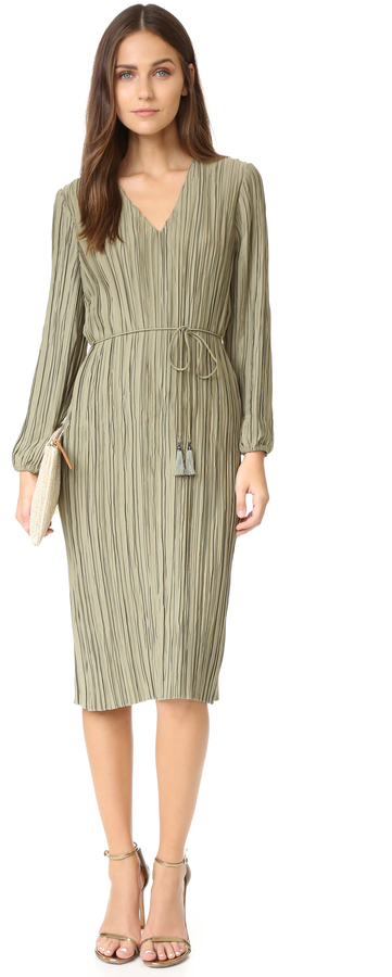 Zimmermann plisse hotsell wrap dress