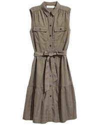 H&M Sleeveless Lyocell Blend Dress