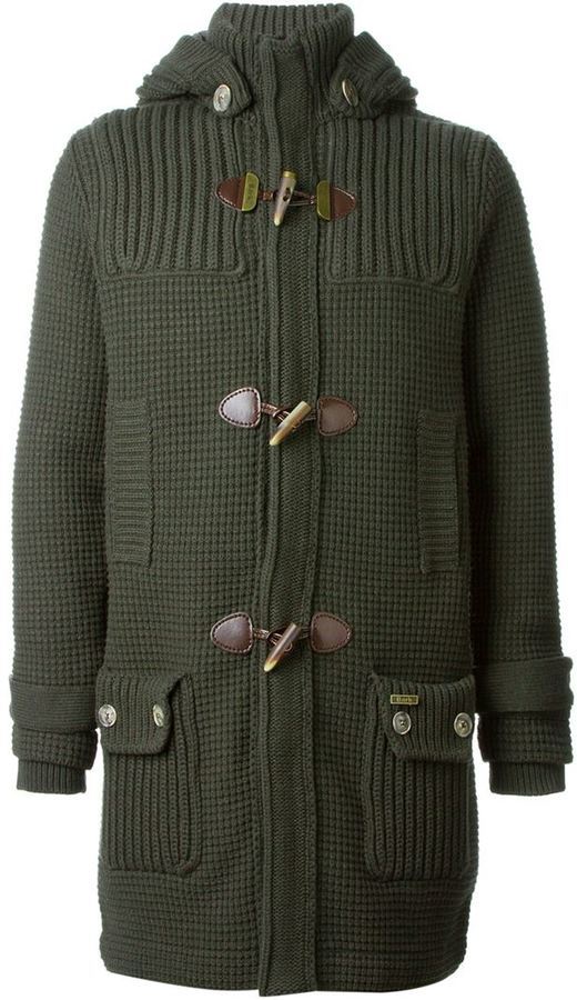 Bark Hooded Toggle Button Coat, $709, farfetch.com