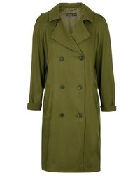 Topshop Double Breasted Long Coat