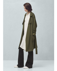 Mango Outlet Flowy Trench