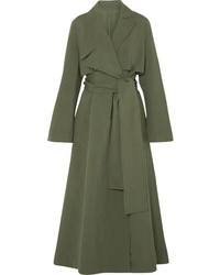 RUH Oversized Cotton And Silk Blend Trench Coat