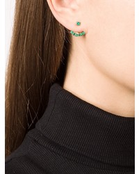 Anita Ko 18kt Gold And Emerald Ear Jacket Earring