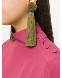 Yuliya Magdych Oversized Tassel Earrings