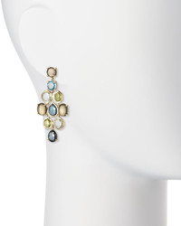 Ippolita Rock Candy Gelato 18k Chandelier Earrings In Tartan Sett