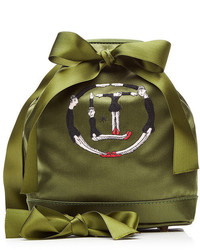 Olympia Le-Tan Embellished Silk Bucket Bag