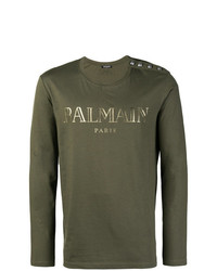 Balmain Long Sleeve T Shirt