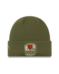 Olive Embroidered Beanie