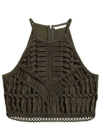 H&M Ribbon Embroidered Top