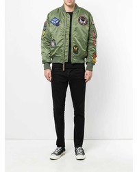 Alpha Industries Patch Detail Bomber Jacket
