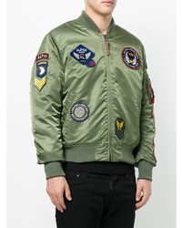 Alpha Industries Patch Detail Bomber Jacket