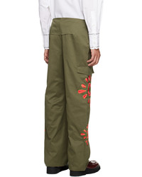 BLUEMARBLE Khaki Embroidered Cargo Pants
