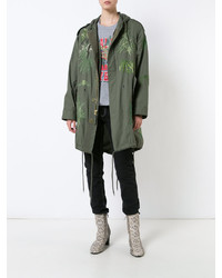 Creatures of the Wind Army Embroidered Parka