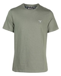 Barbour Embroidered Logo Cotton T Shirt