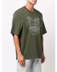 Kenzo Embroidered Tiger Logo T Shirt