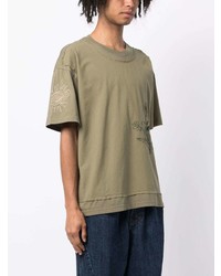Andersson Bell Embroidery Layered Cotton Jersey T Shirt