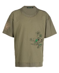 Andersson Bell Embroidery Layered Cotton Jersey T Shirt