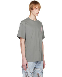 Y/Project Gray Embroidered T Shirt