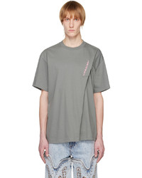 Y/Project Gray Embroidered T Shirt