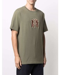 Maharishi Heart Of Tigers Embroidered Organic Cotton T Shirt
